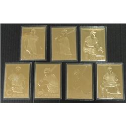 7 - 1996 22kt GOLD BASEBALL CARDS