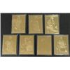 Image 1 : 7 - 1996 22kt GOLD BASEBALL CARDS