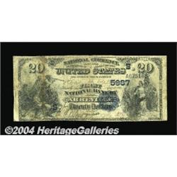Abbeville, AL - $20 1882 Date Back Fr. 555 The