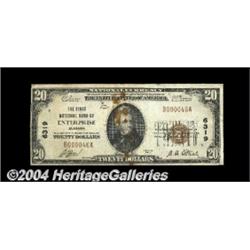 Enterprise, AL - $20 1929 Ty. 1 The First NB