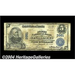 Florence, AL - $5 1902 Plain Back Fr. 600 The