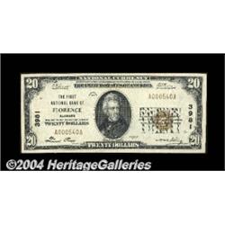 Florence, AL - $20 1929 Ty. 1 The First NB Ch.