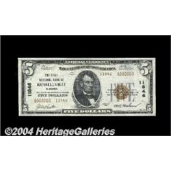 Russellville, AL - $5 1929 Ty. 2 The First NB