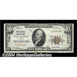 Talladega, AL - $10 1929 Ty. 1 The Talladega