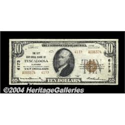 Tuscaloosa, AL - $10 1929 Ty. 2 The City NB