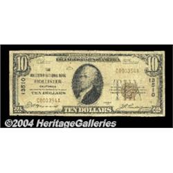 Hollister, CA - $10 1929 Ty. 1 The Hollister