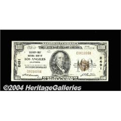 Los Angeles, CA - $100 1929 Ty. 1