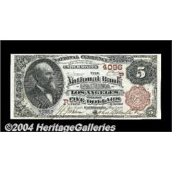 Los Angeles, CA - $5 1882 Brown Back Fr. 471