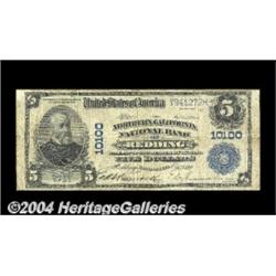 Redding, CA - $5 1902 Plain Back Fr. 602 The