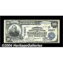 Riverside, CA - $10 1902 Plain Back Fr. 626