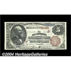 San Francisco, CA - $5 1882 Brown Back Fr. 475