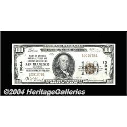 San Francisco, CA - $100 1929 Ty. 1 Bank of