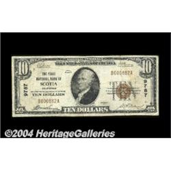 Scotia, CA - $10 1929 Ty. 1 The First NB Ch. #