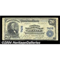Denver, CO - $20 1902 Plain Back Fr. 650 The