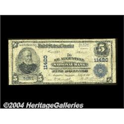 Saint Augustine, FL - $5 1902 Plain Back Fr.