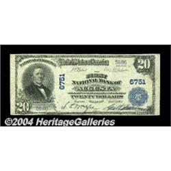 Augusta, IL - $20 1902 Plain Back Fr. 650 The