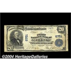 Augusta, IL - $20 1902 Plain Back Fr. 650 The