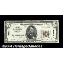 Breese, IL - $5 1929 Ty. 1 The First NB Ch. #