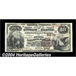 Chicago Heights, IL - $10 1882 Brown Back Fr.