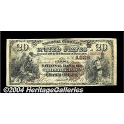 Monticello, IL - $20 1882 Brown Back Fr. 499