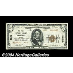 Normal, IL - $5 1929 Ty. 2 The First NB Ch. #