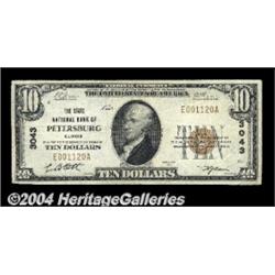 Petersburg, IL - $10 1929 Ty. 1 The State NB