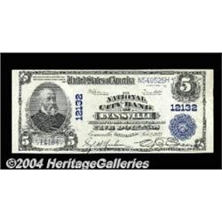 Evansville, IN - $5 1902 Plain Back Fr. 609