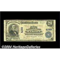 Marion, IN - $20 1902 Plain Back Fr. 653 The