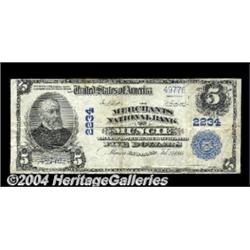 Muncie, IN - $5 1902 Plain Back Fr. 605 The