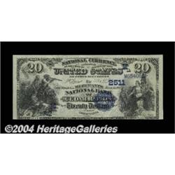 Cedar Rapids, IA - $20 1882 Date Back Fr. 555