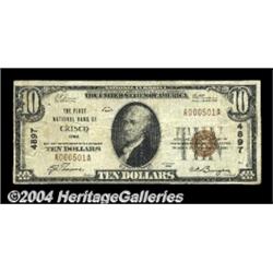 Cresco, IA - $10 1929 Ty. 1 The First NB Ch. #