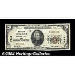 Hampton, IA - $20 1929 Ty. 1 The Citizens NB