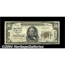 Osage, IA - $50 1929 Ty. 1 The Farmers NB Ch.