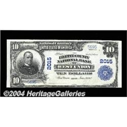 West Union, IA - $10 1902 Plain Back Fr. 628