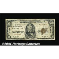 Junction City, KS - $50 1929 Ty. 1 The Central