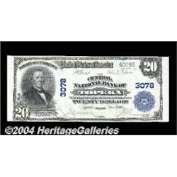Topeka, KS - $20 1902 Plain Back Fr. 650 The
