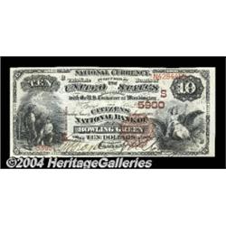 Bowling Green, KY - $10 1882 Brown Back Fr.