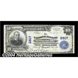 Hustonville, KY - $10 1902 Plain Back Fr. 624