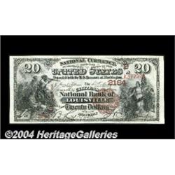 Louisville, KY - $20 1882 Brown Back Fr. 501