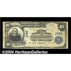 Springfield, KY - $10 1902 Plain Back Fr. 627