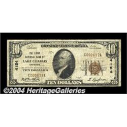 Lake Charles, LA - $10 1929 Ty. 1 The First NB