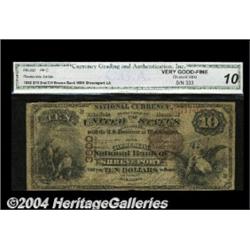 Shreveport, LA - $10 1882 Brown Back Fr. 482