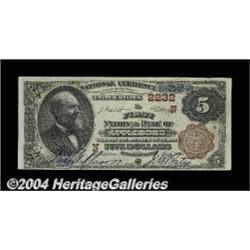 Attleboro, MA - $5 1882 Brown Back Fr. 474 The