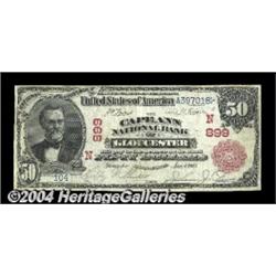 Gloucester, MA - $50 1902 Red Seal Fr. 664 The