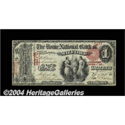 Milford, MA - $1 1875 Fr. 383 The Home NB Ch.