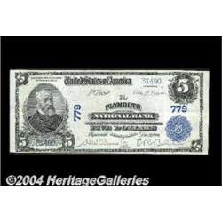 Plymouth, MA - $5 1902 Plain Back Fr. 598 The