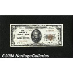 Battle Creek, MI - $20 1929 Ty. 1 Central NB