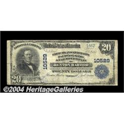 Benton Harbor, MI - $20 1902 Plain Back Fr.