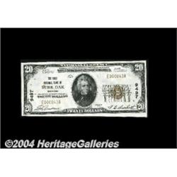 Burr Oak, MI - $20 1929 Ty. 1 The First NB Ch.