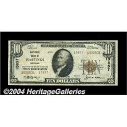Hastings, MI - $10 1929 Ty. 2 NB of Hastings